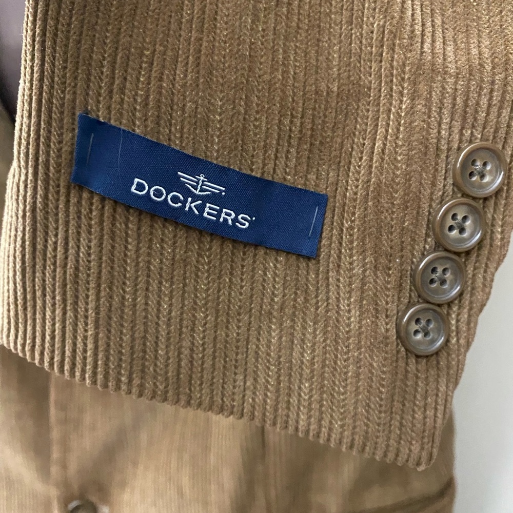 NWOT Dockers Corduroy Men's Tan Brown Blazer - Picture 5 of 15